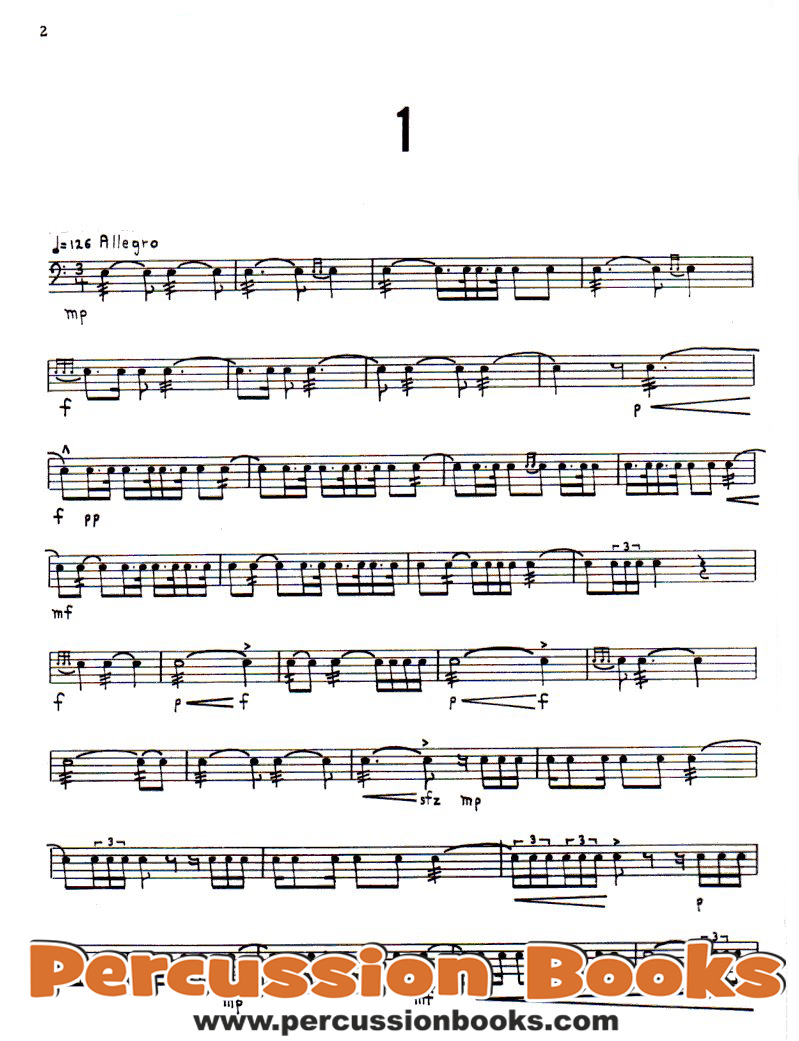 Advanced Snare Drum Studies Sample 1